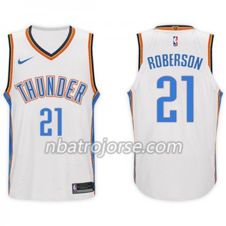 Män Oklahoma City Thunder Tröja Andre Roberson 21 Nike 2017-18 Vit Swingman